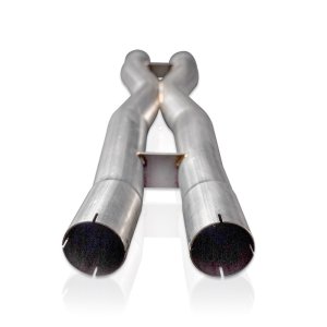 Ford Mustang GT Performance Exhaust - Stainless Works - Mid Resonator Delete X-Pipe - `18-`21